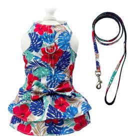 Hawaiian Harness Dress with Matching Leash - XS