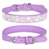 Pet Collar Shiny Artificial Rhinestone Dog Collar For Puppy And Cat; Microfiber Cat Collar